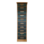 Meuble de notaire � clapets bleus dit - cartonnier