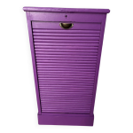 Meuble de notaire, classeur violet