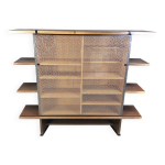 Meuble de rangement, bibliothque d'angle par francesco binfare pour cassina, 1980