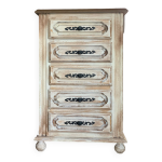 Meuble  rangements - chiffonnier bois massif - patin