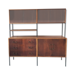 Meuble de rangement par peter hayward pour vanson, royaume uni, vers 1950.