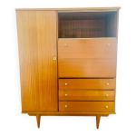 Meuble de rangement secrtaire vitrine des annes 50 / 60