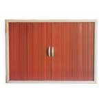 Meuble de rangement vintage a rideau Meuble de rangement vintage a rideau