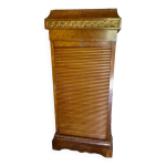 Meuble à rideau classeur meuble bureau ancien acajou et bronze doré Meuble à rideau classeur meuble bureau ancien acajou et bronze doré