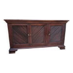 Meuble de salon africain fabrication artisanale cte d'ivoire en bois massif