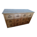 Meuble en sapin de mtier  tiroirs