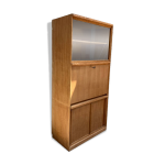 Meuble secrtaire en chne annes 60 - 70, rnov