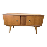 Meuble tv bas vintage en bois / lowboard / buffet bas