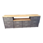 Meuble de tv industriel  clapets rono bois