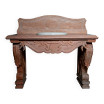 Meuble vasque de toilette en marbre style louis xv