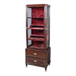 Meuble vitr� en acajou, style louis xvi, fin xixe