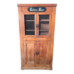 Meuble vitrine breton en pitchpin