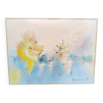 Michel constant . aquarelle sur papier .