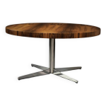 Mid - century german modern round rosewood coffee table from ilse m�bel