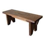 Mini banc vintage chne massif