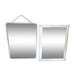 Miroirs lot de 2 miroirs 24 x 18 cm 1940 1950