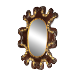 Miroir acajou 1950