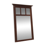 Miroir ancien biseaut� sur ch�ssis bois 1930