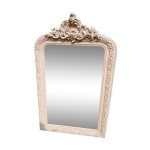 Miroir ancien en bois sculpt�