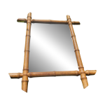 Miroir ancien en bois tourn