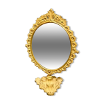 Miroir ancien en laiton