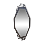 Miroir art dco, bizaute et fer forg