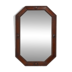 Miroir art dco franais en bois, vers 1920
