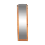 Miroir art dco sur pied en arc sculpt rnov en chne brut 186cm