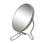 Miroir barbier rond double face, grossissant Miroir barbier rond double face, grossissant