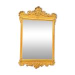 Miroir baroque en bois sculpt, stuqu et dor, vienne vers 1700