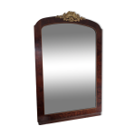 Miroir biseaut cadre loupe d'orme 1950 65x98cm