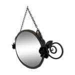 Miroir biseaut en fer forg art dco, annes 30