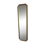 Miroir biseauté octogonal - encadrement doré 30x 140cm Miroir biseauté octogonal - encadrement doré 30x 140cm