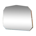 Miroir biseaut rectangulaire -  biscuit