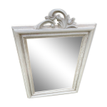Miroir bois gris mastic