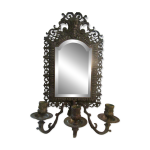 Miroir bougeoir en bronze