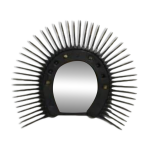 Miroir brutaliste fer  cheval 1960 s