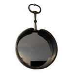 Miroir brutaliste en fer forg