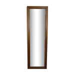 Miroir cadre en bois bombé 140x45, années 80 Miroir cadre en bois bombé 140x45, années 80