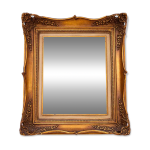 Miroir � cadre dor�, ann�es 1940.