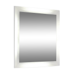 Miroir carr en verre, italie 1970