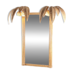 Miroir cocotier clairant en rotin