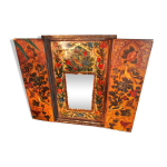 Miroir coffret tibet début xxème, 46x31 cm Miroir coffret tibet début xxème, 46x31 cm