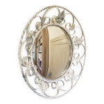 Miroir convexe en fer forg, angleterre annes 1950