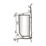 Miroir dcoratif en bronze, laiton et acier forg - annes 1920