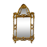 Miroir dcoratif dor avec double cadre louis xiv st. , france xxe sicle