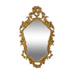 Miroir dor deknudt de style rococo, miroir  crte, acanthe, 81 cm