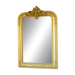 Miroir dor a fronton style louis philippe
