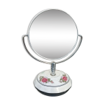 Miroir double face dur pied porcelaine vintage