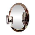 Miroir �clairant biseaut� par antonio lupi cristal luxor italie ann�es 60